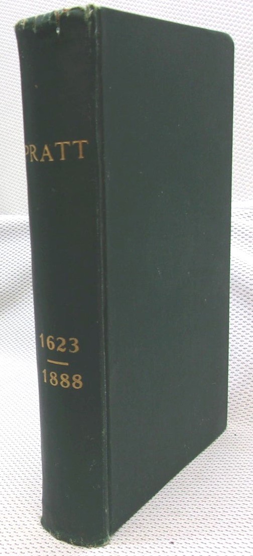 PRATT FAMILY „GENEALOGICAL RECORD OF MATTHEW PRATT“ LDS Mormon, 1623-1888, VTG