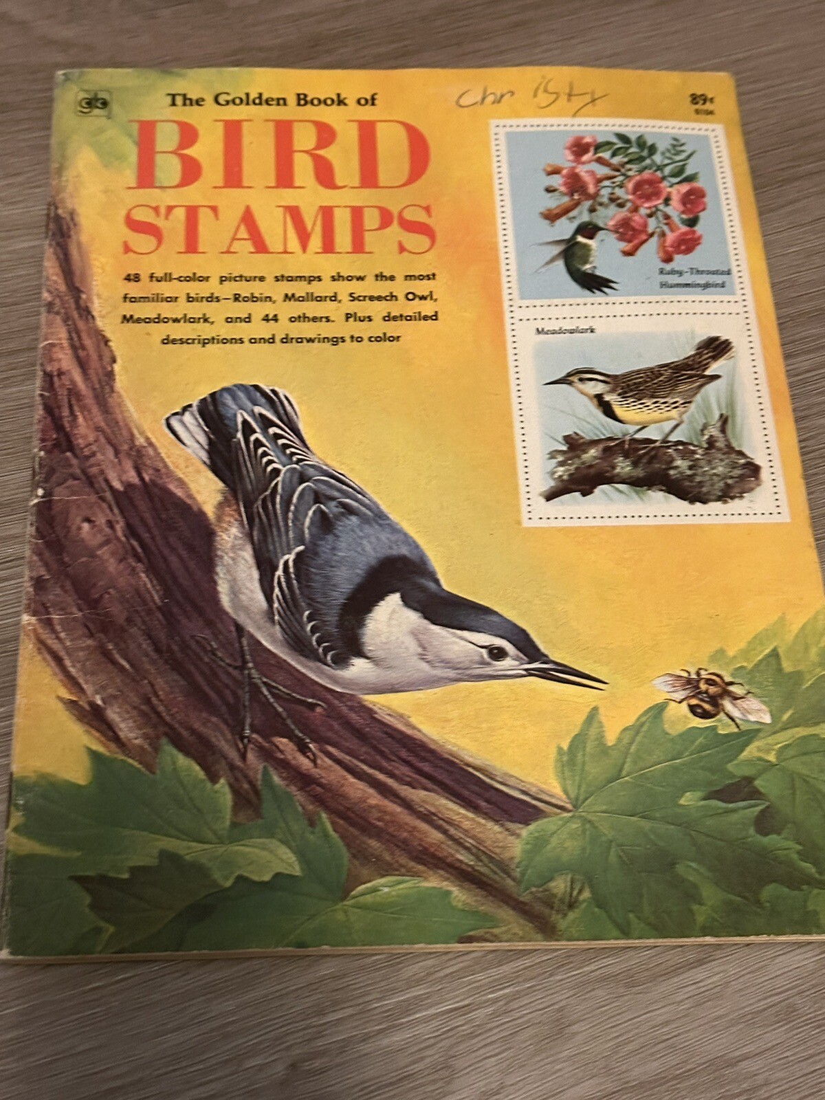 The Golden Book of Bird Stamps by Sonia Bleeker 1966 Edition 48 full color stamp