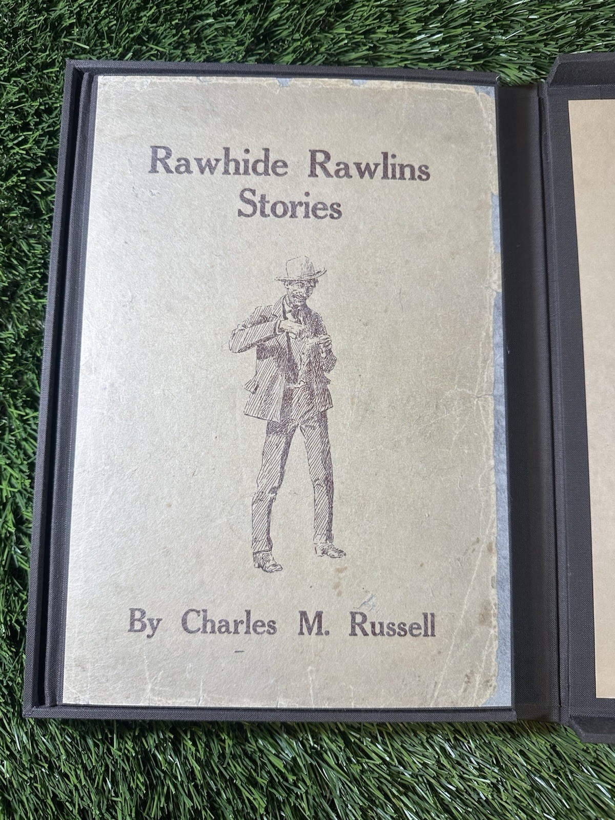 RARE 1921 Rawhide Rawlins Stories Charles M. Russell – Prof. Restored + Case