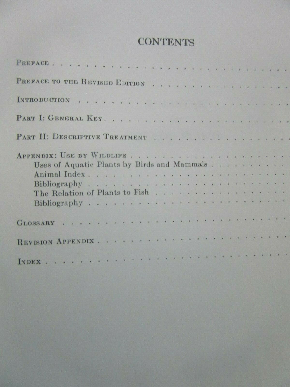 A Manual of Aquatic Plants by Norman C. Fassett 1985 edition