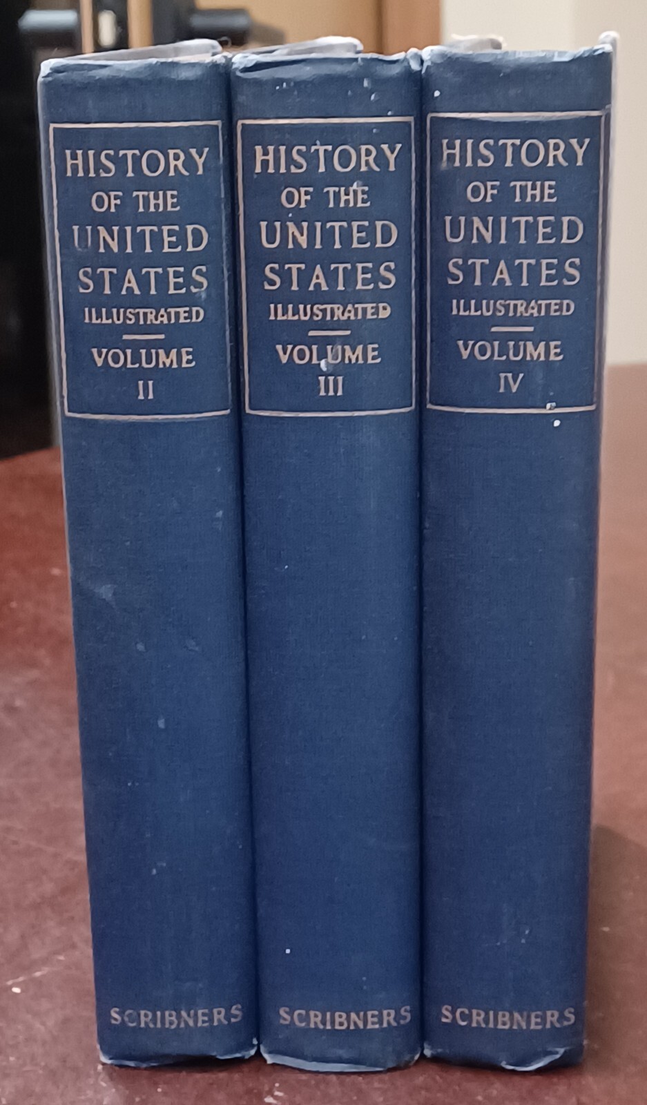 1917 Books by E. Benjamin Andrews „History of the United States“ Vol 2-4 Antique