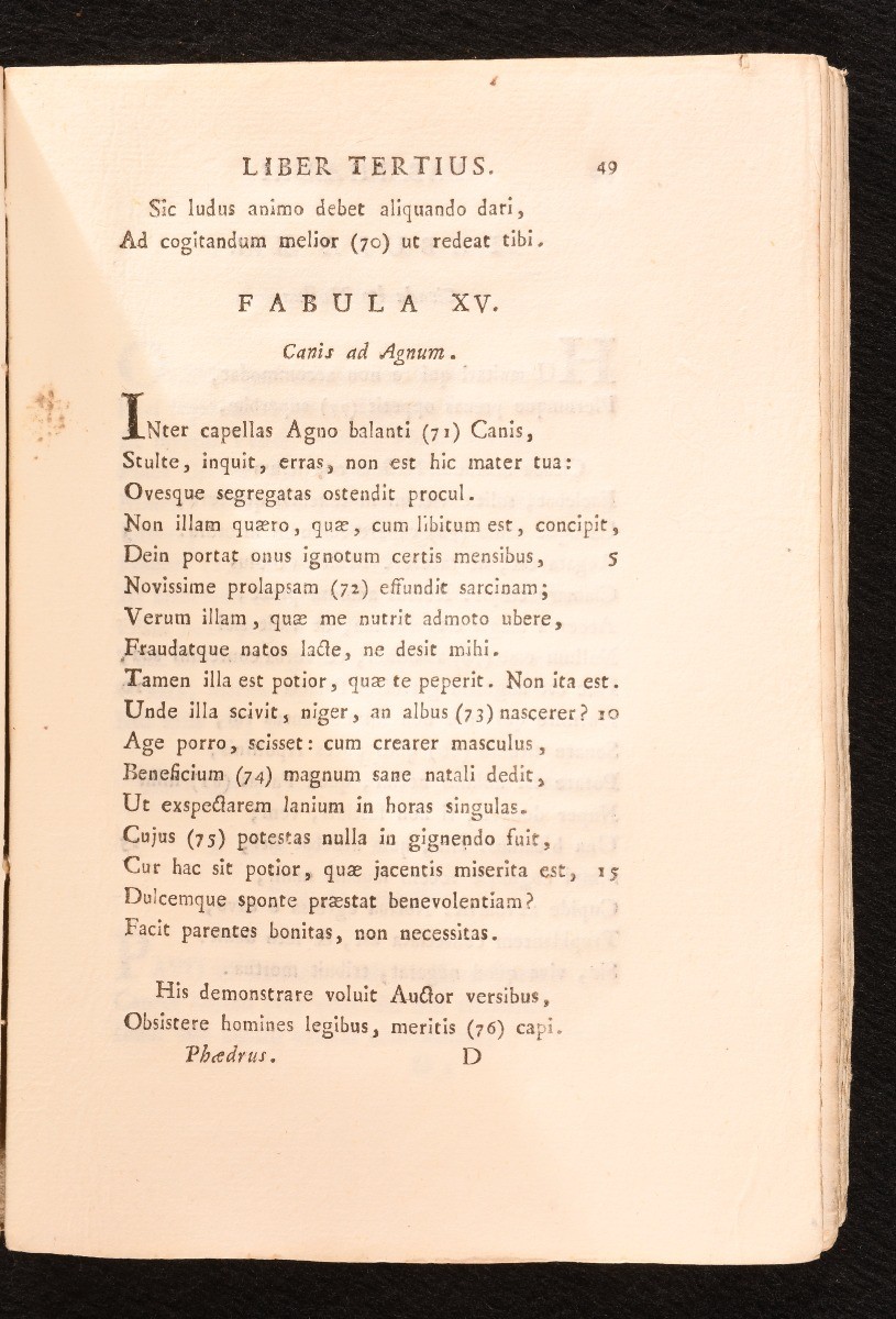 1787 Phaedri Aug. Liberti Fabularum Aesopiarum Libri V Ex Recensione Petri Bu…