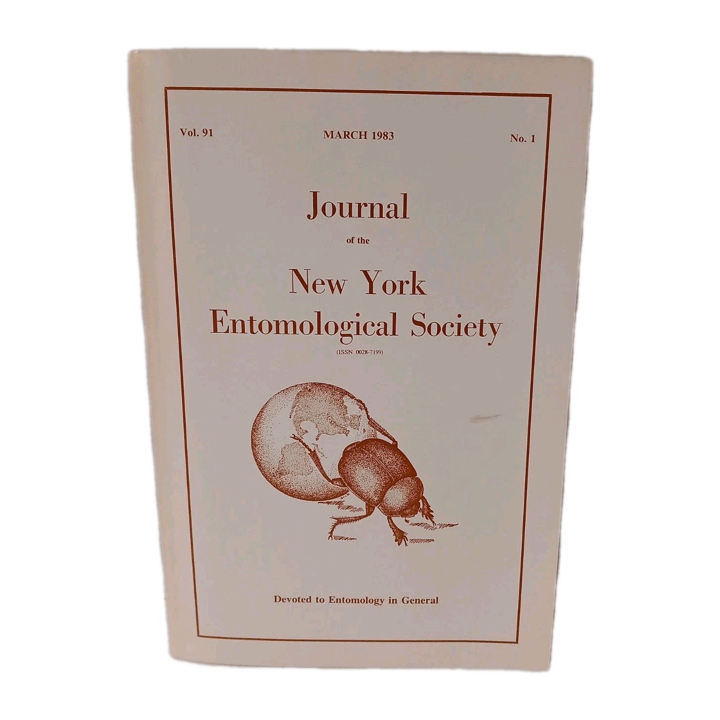 Journal of the New York Entomological Society March 1983 Vol 91 No 1