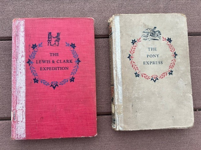 The Lewis and Clark Expedition, The Pony Express Landmark Books Set 1950 1951