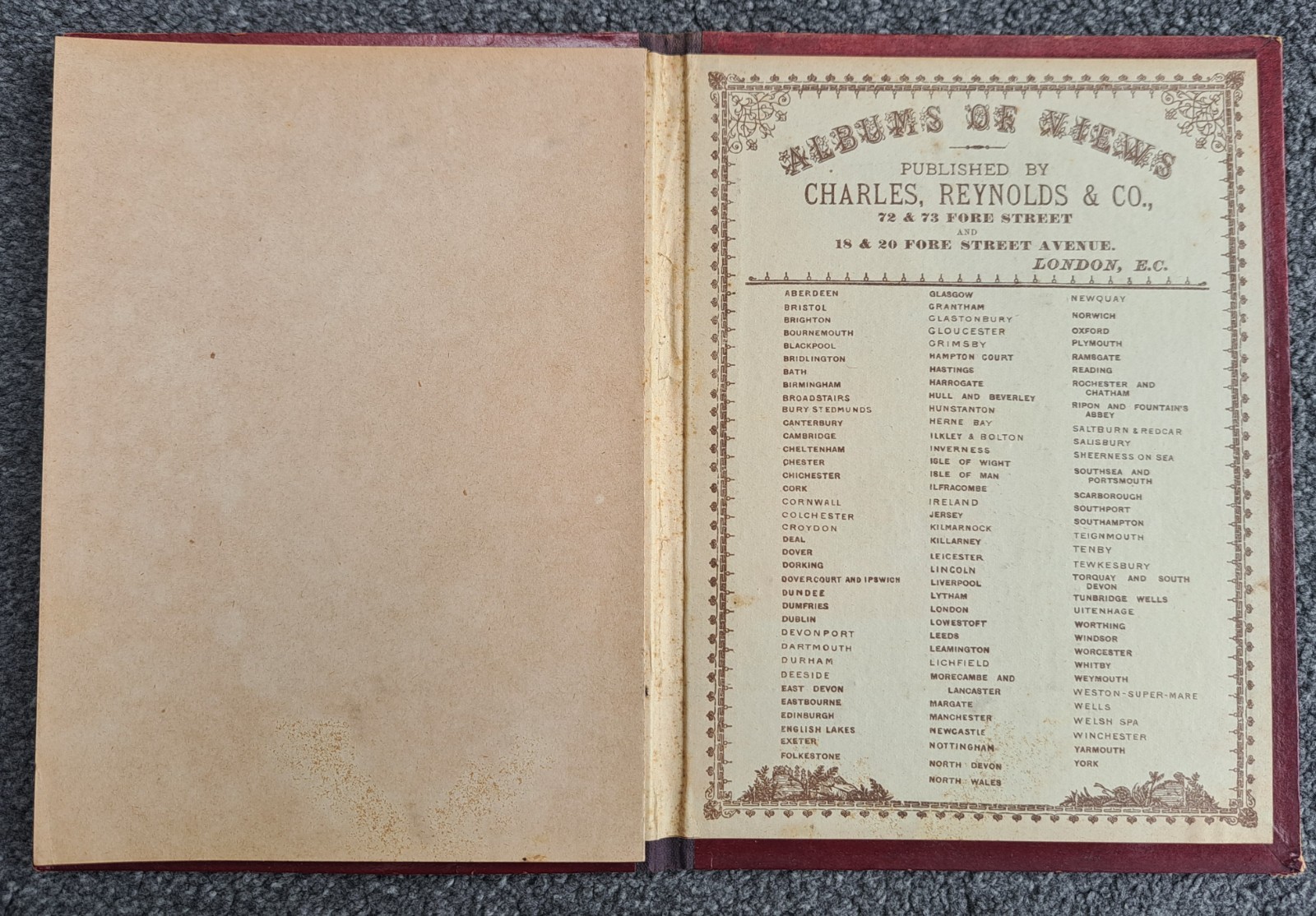 c.1890s album of Portsmouth & Southsea views Charles Reynolds & Co pier