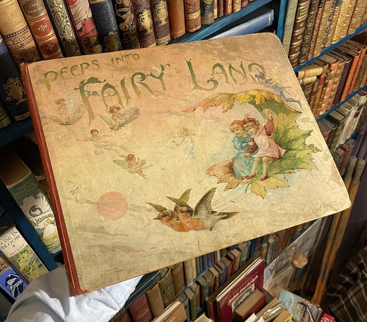 PEEPS INTO FAIRYLAND Weatherly RARE EARLY POP-UP Fairy Land dutton Large oblong