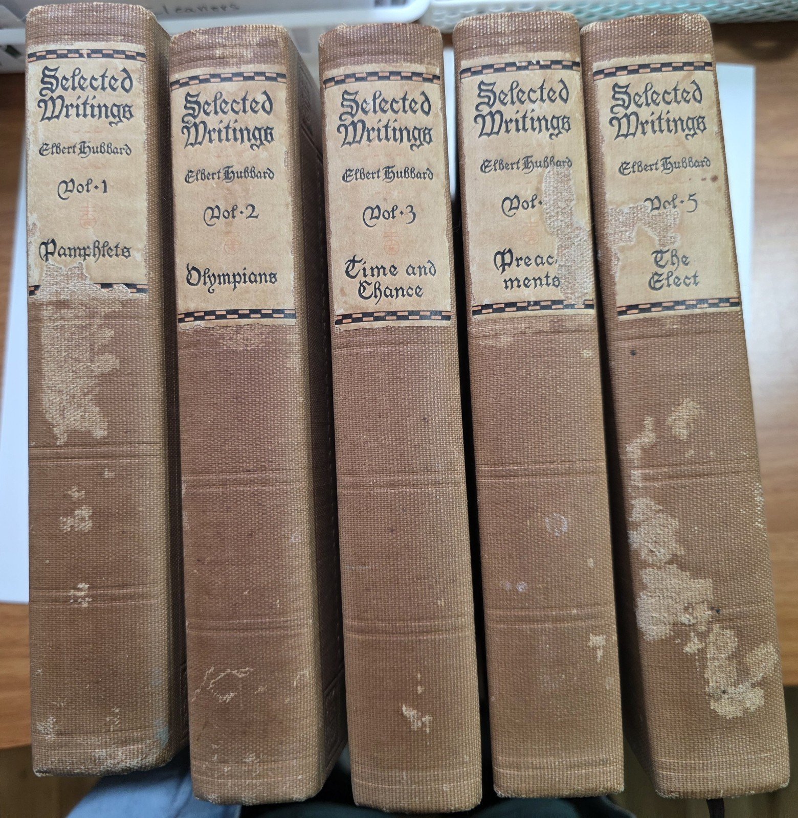 Selected writings of Elbert Hubbard/The Roycrofters 1922-1924, 14 vol. hardcover
