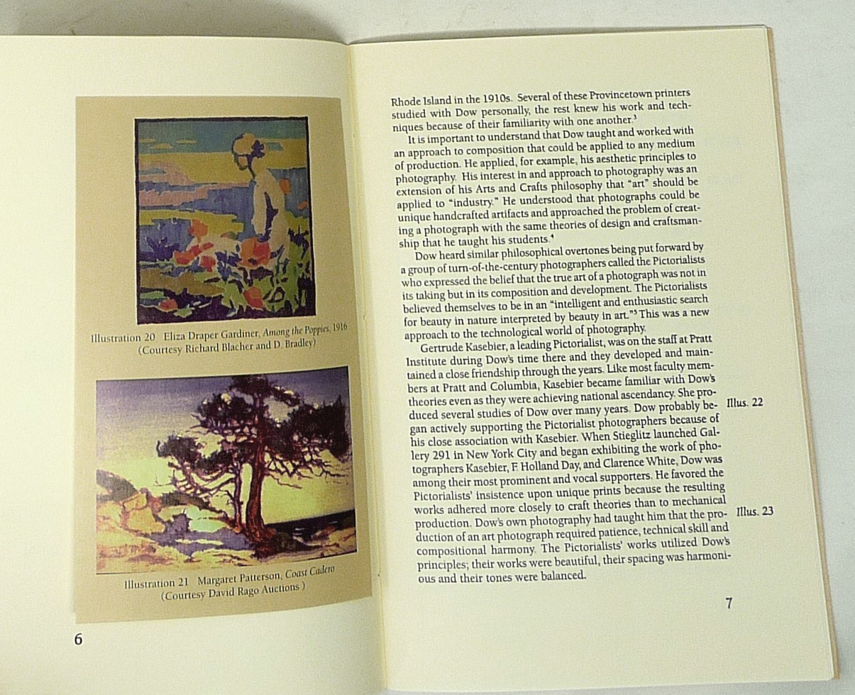 1999 Author Signed Arthur Wesley Dow Arts & Crafts Movement Two Books Portfolio
