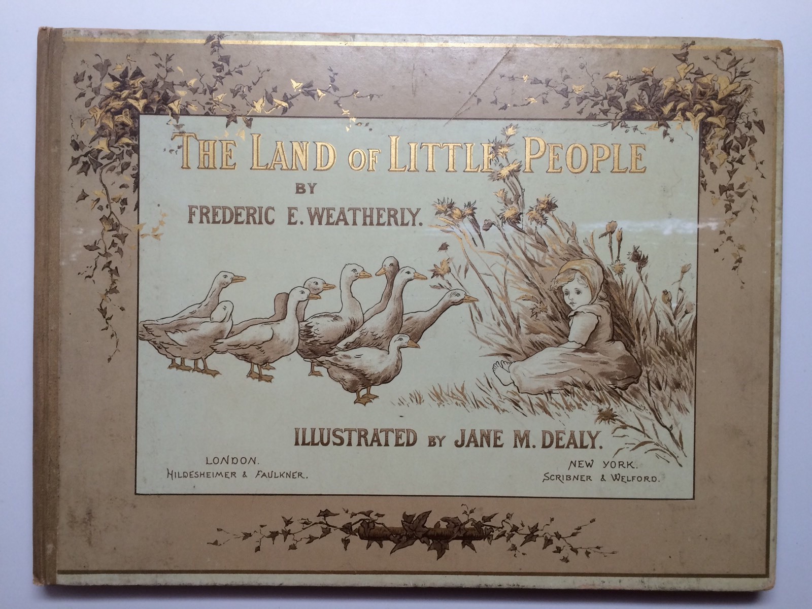 Victorian Color Illust Land Of Little People Hildesheimer Dealy Children Book VG