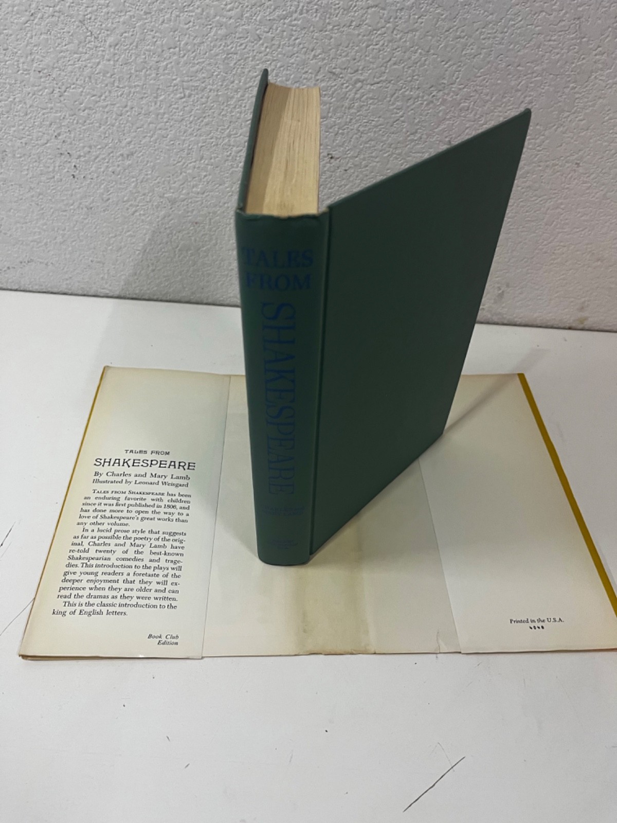 Tales From Shakespeare by Charles and Mary Lamb 1955 ILLUST. HC/DJ DOUBLEDAY