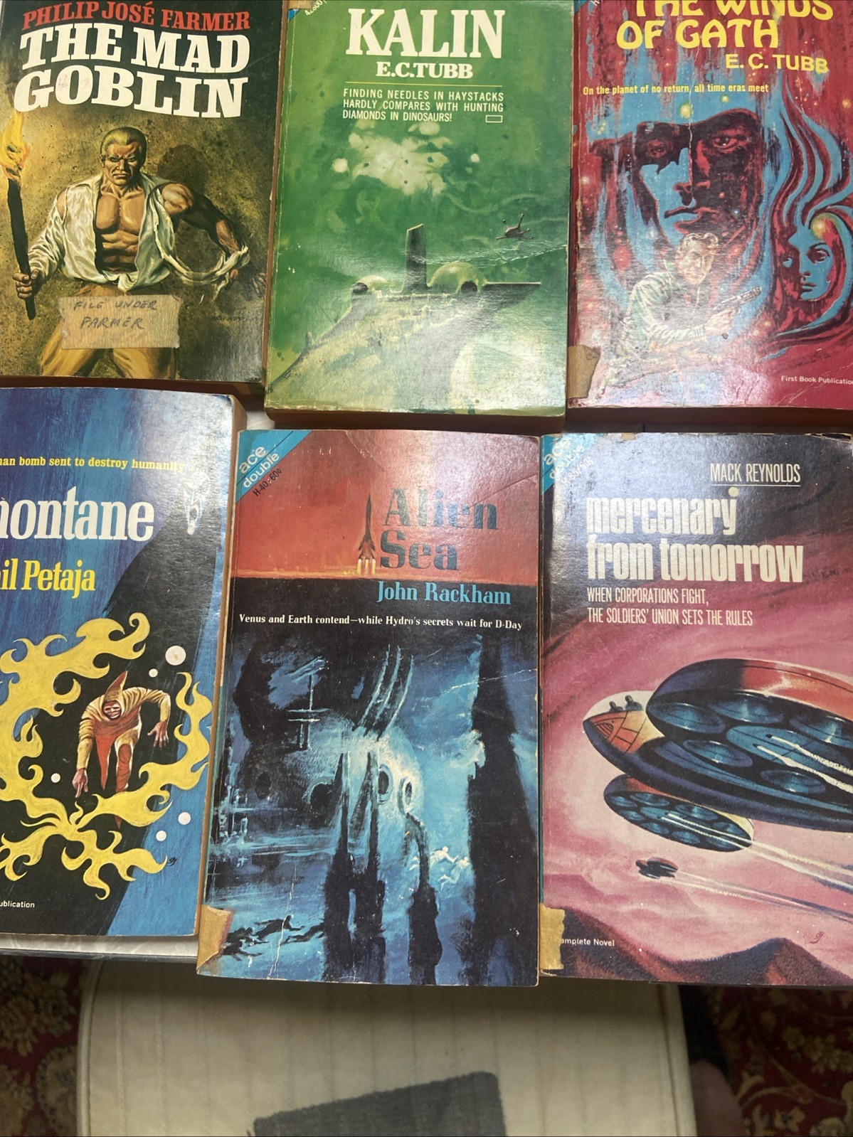 Vintage Ace Double Paperbacks SCI-FI lot of 24 science fiction novels 1960s