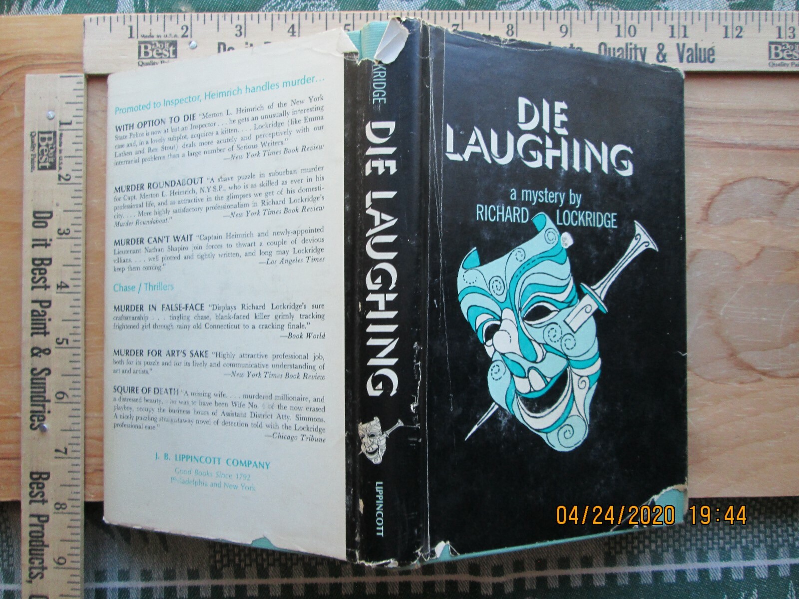 Die Laughing – richard lockridge 1969