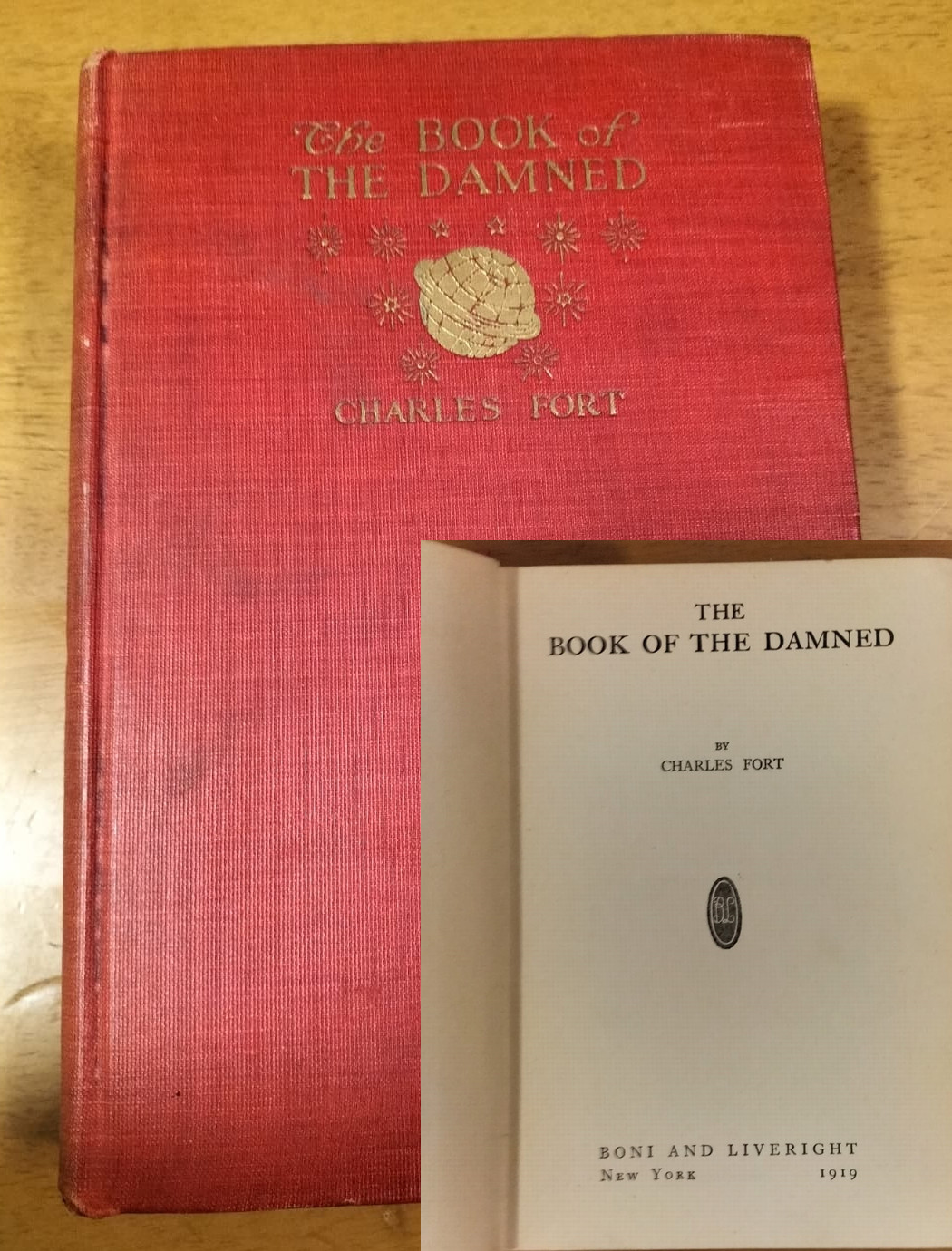 the book of the damned charles fort True 1st Edition!