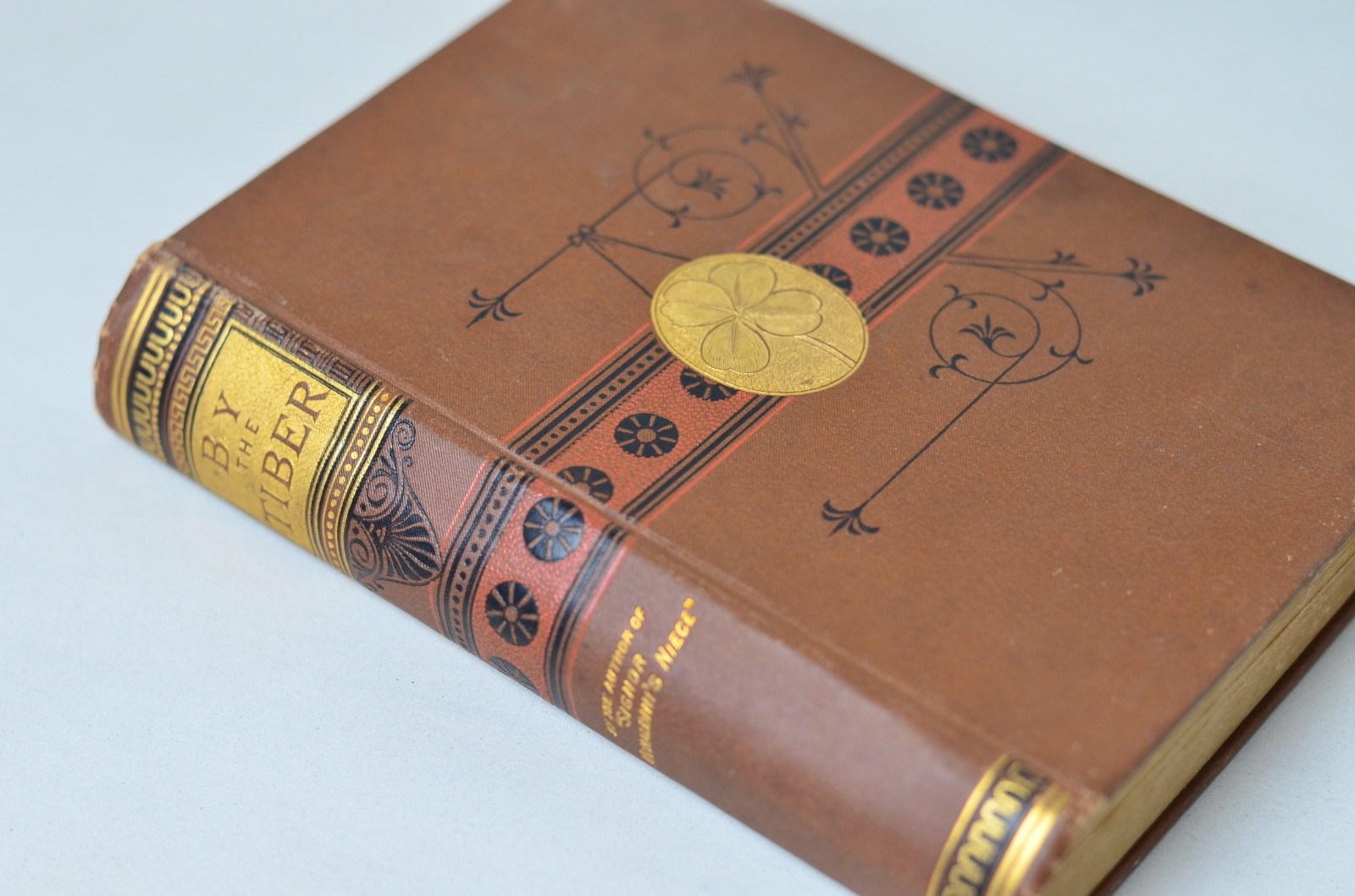 Antique Victorian Binding Book Decor – 5 Books, George Eliot, William Thackeray