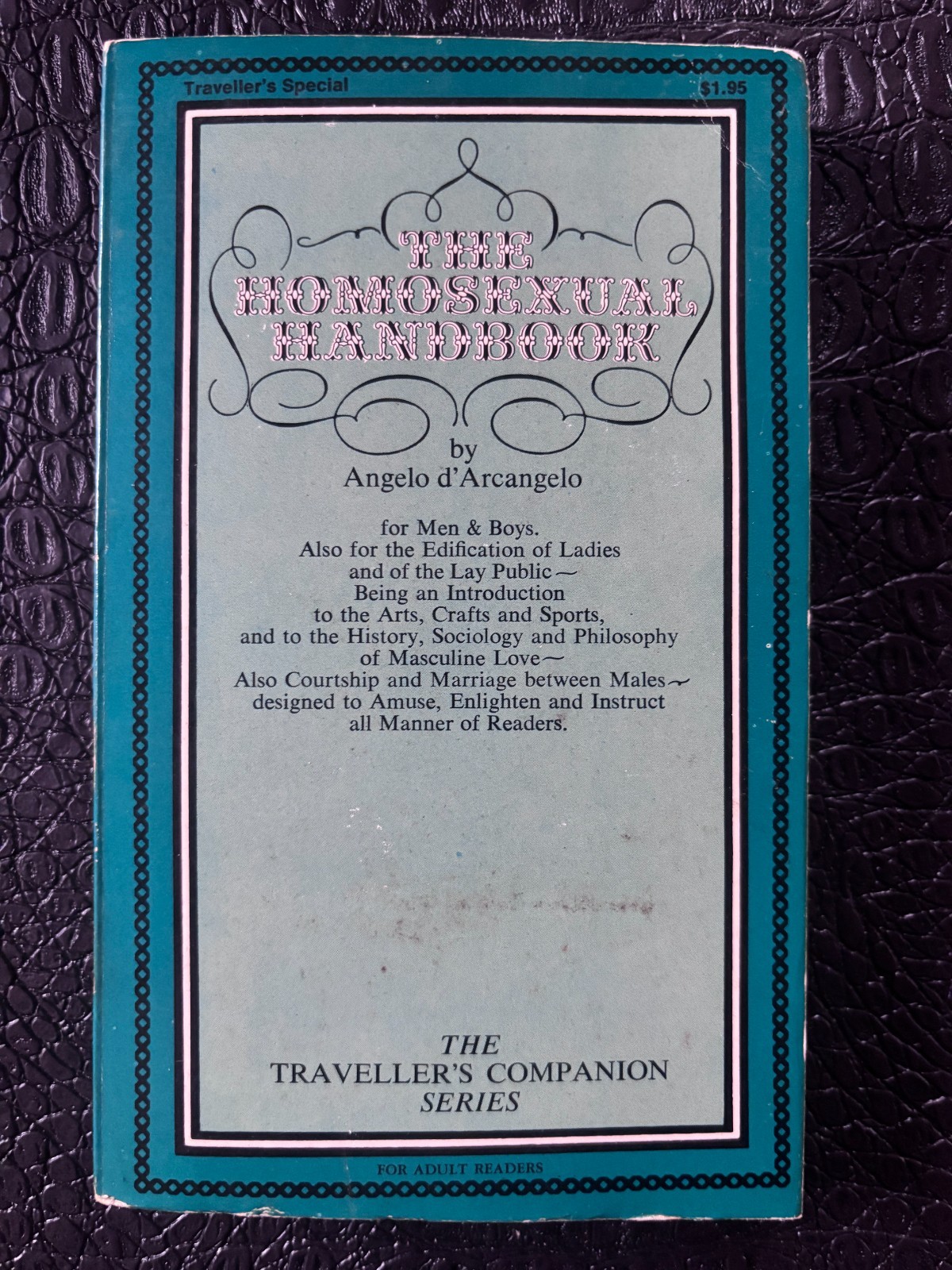 “The Homosexual Handbook”. Pre-Stonewall. [1968] Olympia Press – Traveller’s Com