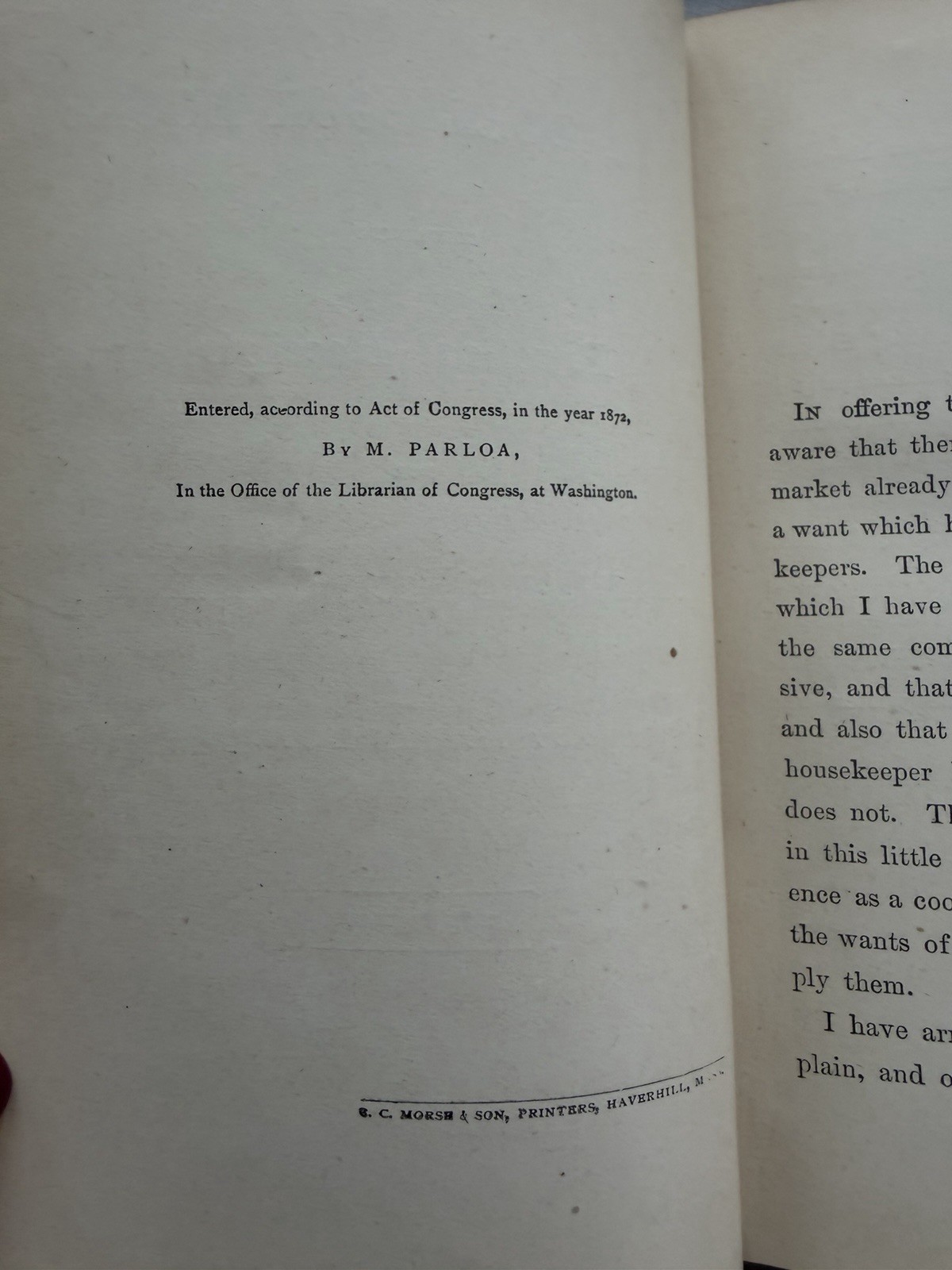 The Appledore Cookbook Practical Receipts 1880 Hardcover Vintage Rare Antique