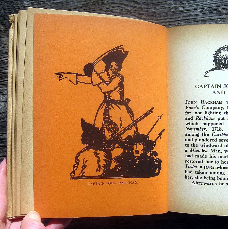 1922 Antique PIRATE HISTORY BOOK Blackbeard CAPTAIN KIDD Buccaneers MARITIME Sea