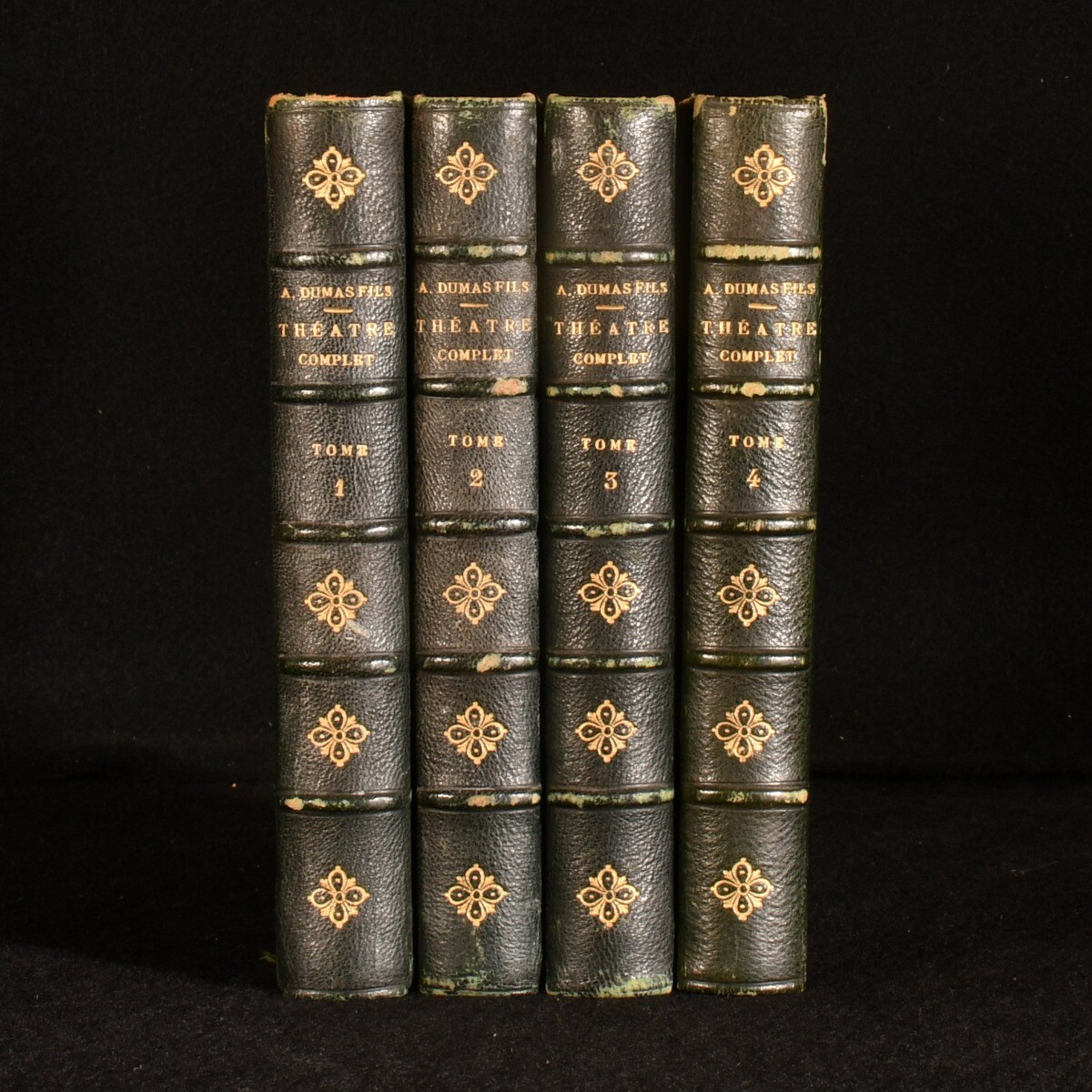 1890 4 Vols Alexandre Dumas Fils Theatre Complet Avec Prefaces Inedites Leath…