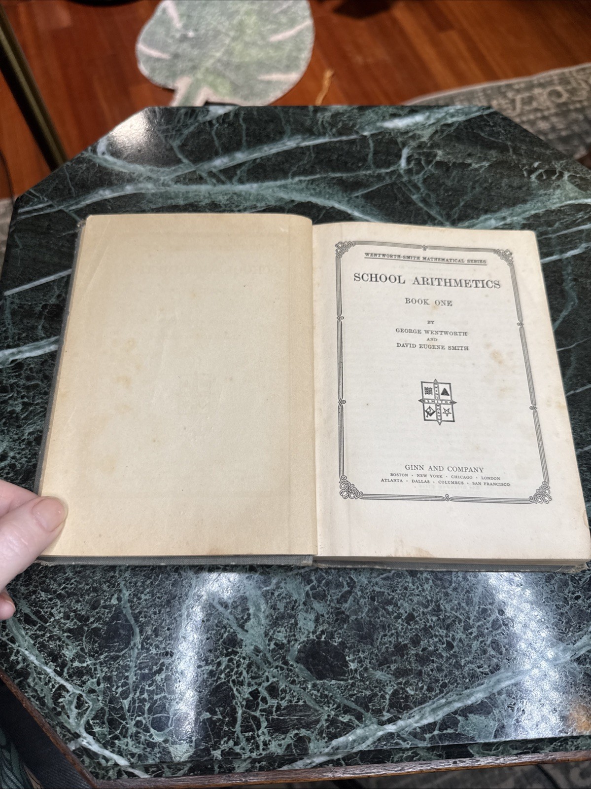 Antique „School Arithmetic Book One“ by Wentworth-Smith Hardcover Published 1920