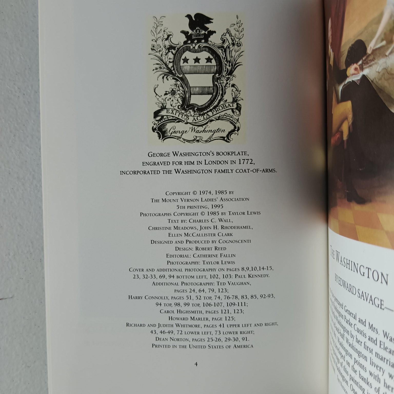 President George Washington Estate Mount Vernon Ladies‘ Association Handbook