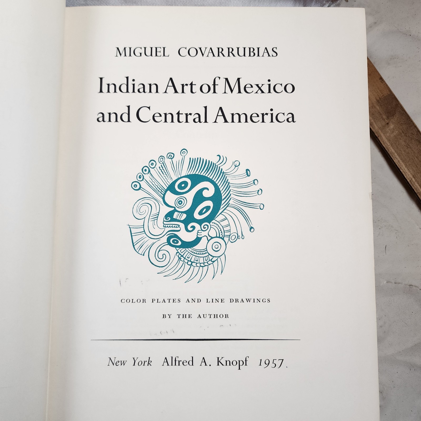 Indian Art of Mexico and Central America Covarrubias 1957 1st Ed HC Color Plates