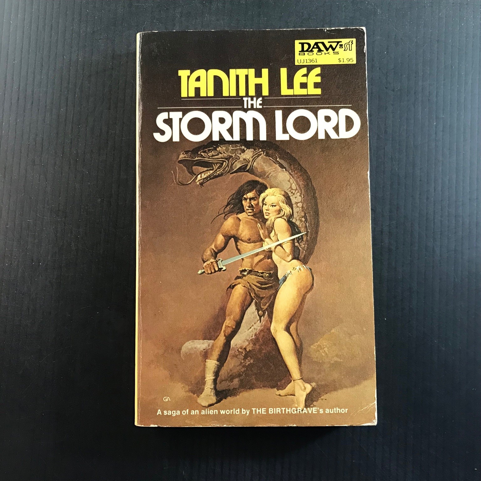 The Storm Lord Tanith Lee First Printing 1976 Daw Books Fantasy Sci-Fi Map