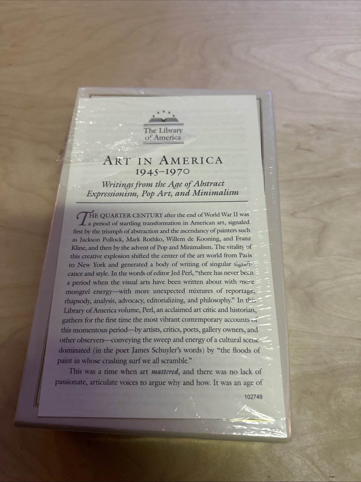 Art In America 1945-1970, Library of America, Brand New in Shrink Wrap