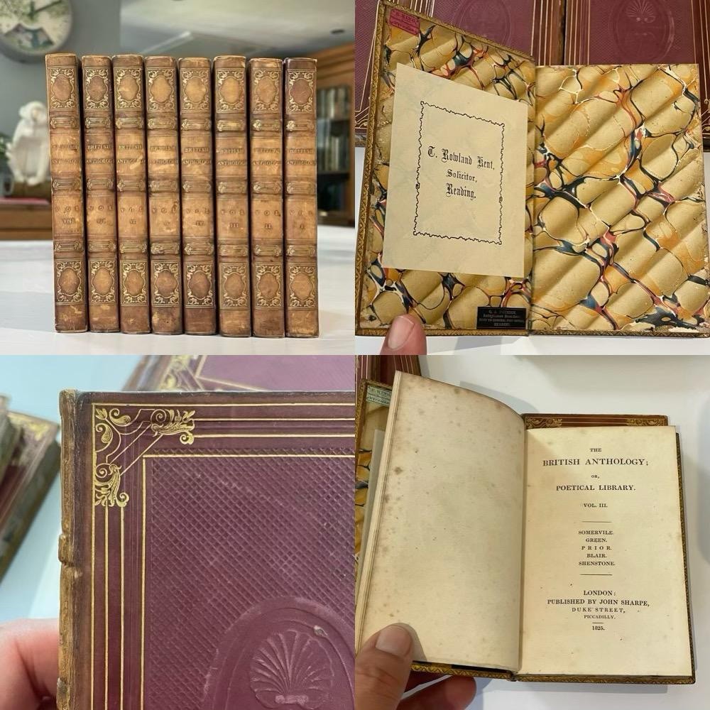 The British Anthology Or Poetical Library, John Sharpe 1824/1825, Milton, Burns
