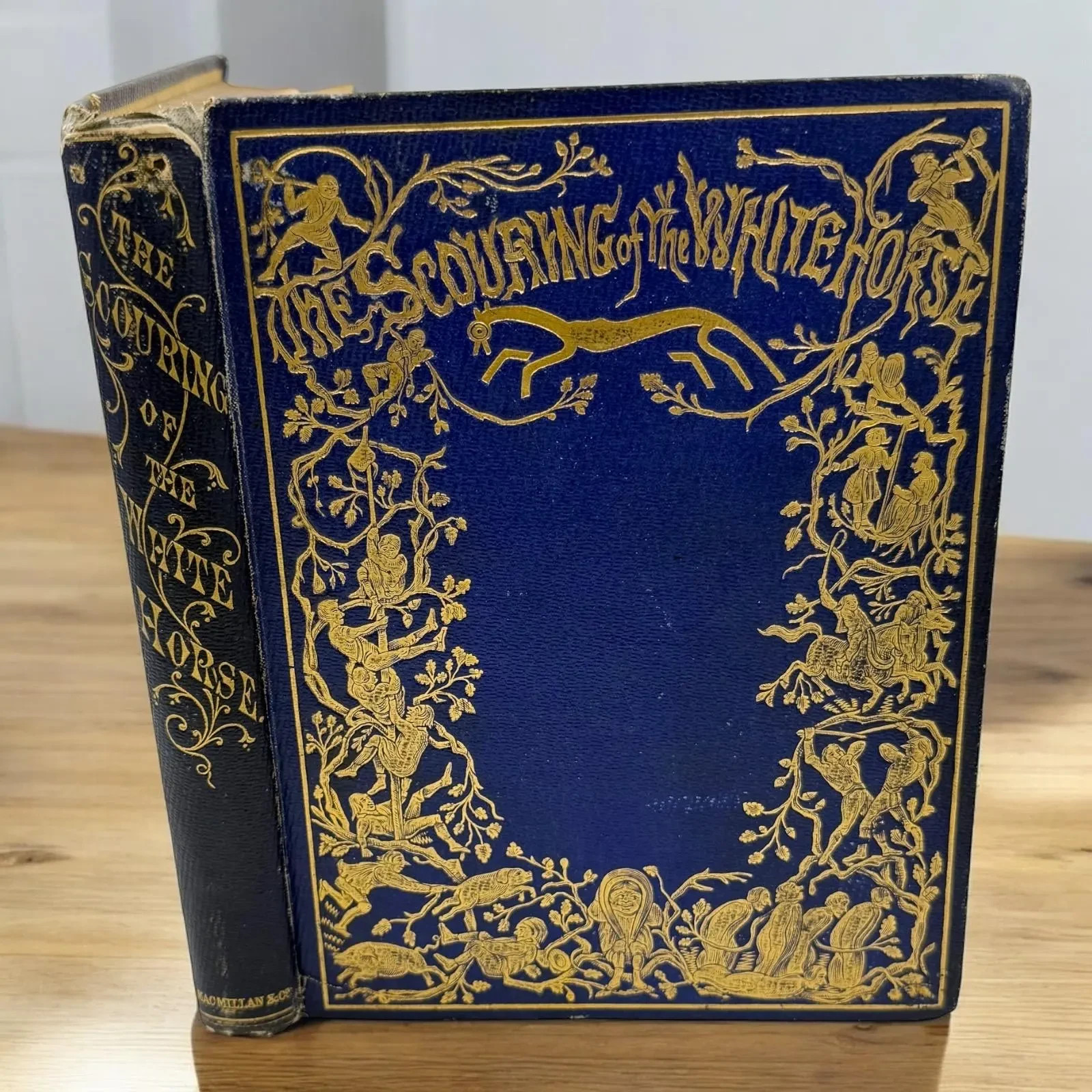 1859 Scouring of the White Horse Thomas Hughes 1st Ed Richard Doyle Gilt Cloth