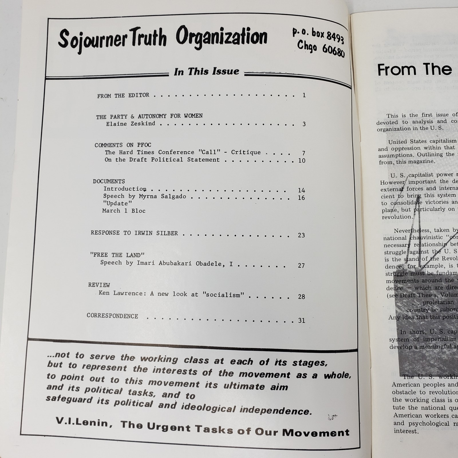 Urgent Tasks Journal Revolutionary Marxism Lot 12 Issues 1977-1983 Political