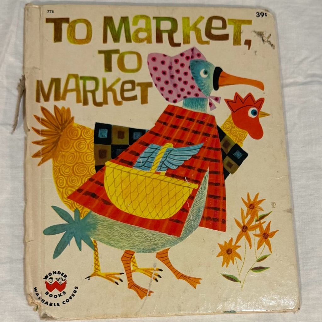 To Market, To Market Vintage Wonder Books Children’s Book (1961)