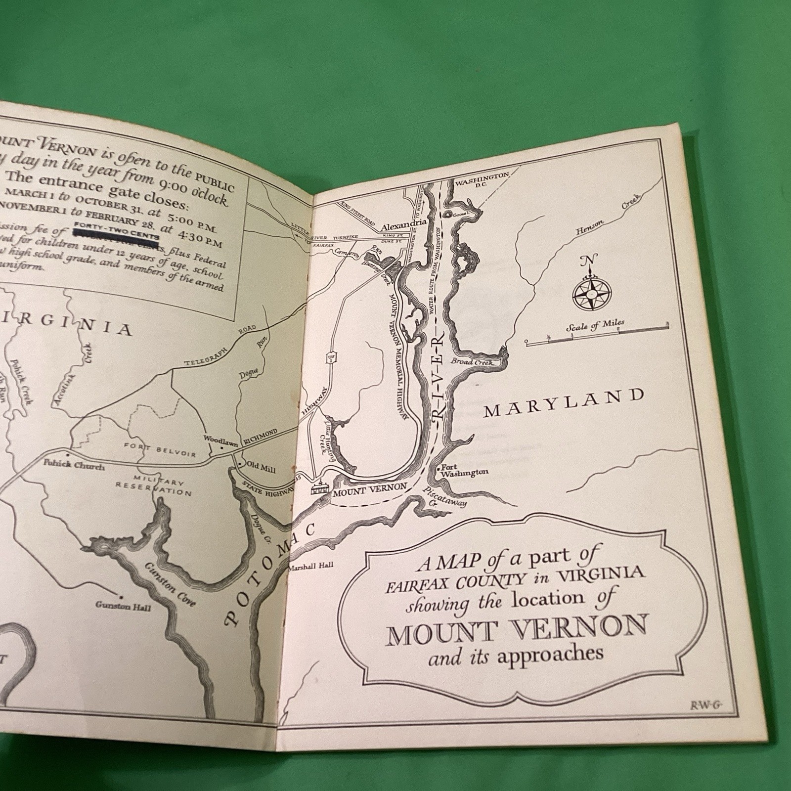 Mount Vernon: A Handbook by The Mount Vernon Ladies Association 1947, First Ed