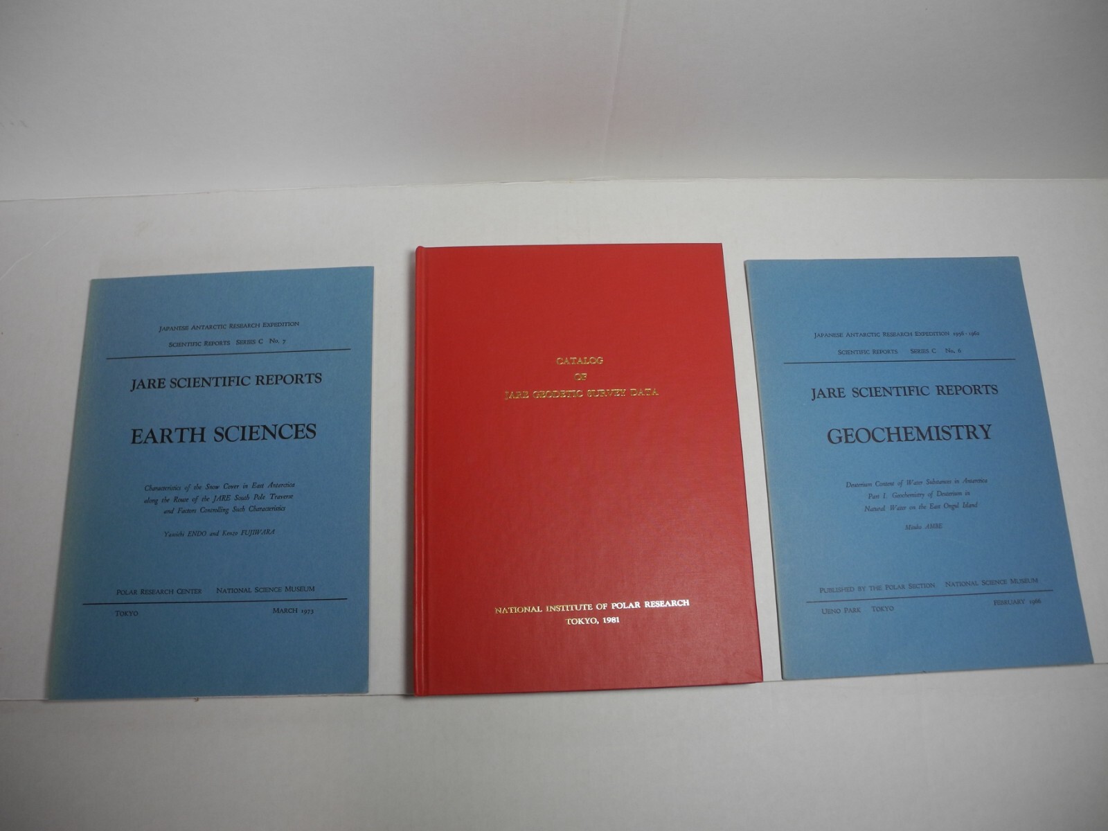 Japanese Antarctic Research Expedition Book Lot Antarctica Survey Geology JARE +