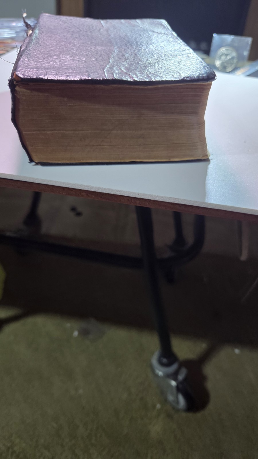 American Bible Society Holy Bible 1909 Leather Antiquarian New York