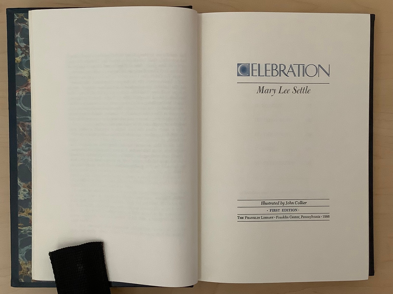 Celebration by Mary Lee Settle – Signed First Edition – Franklin leather