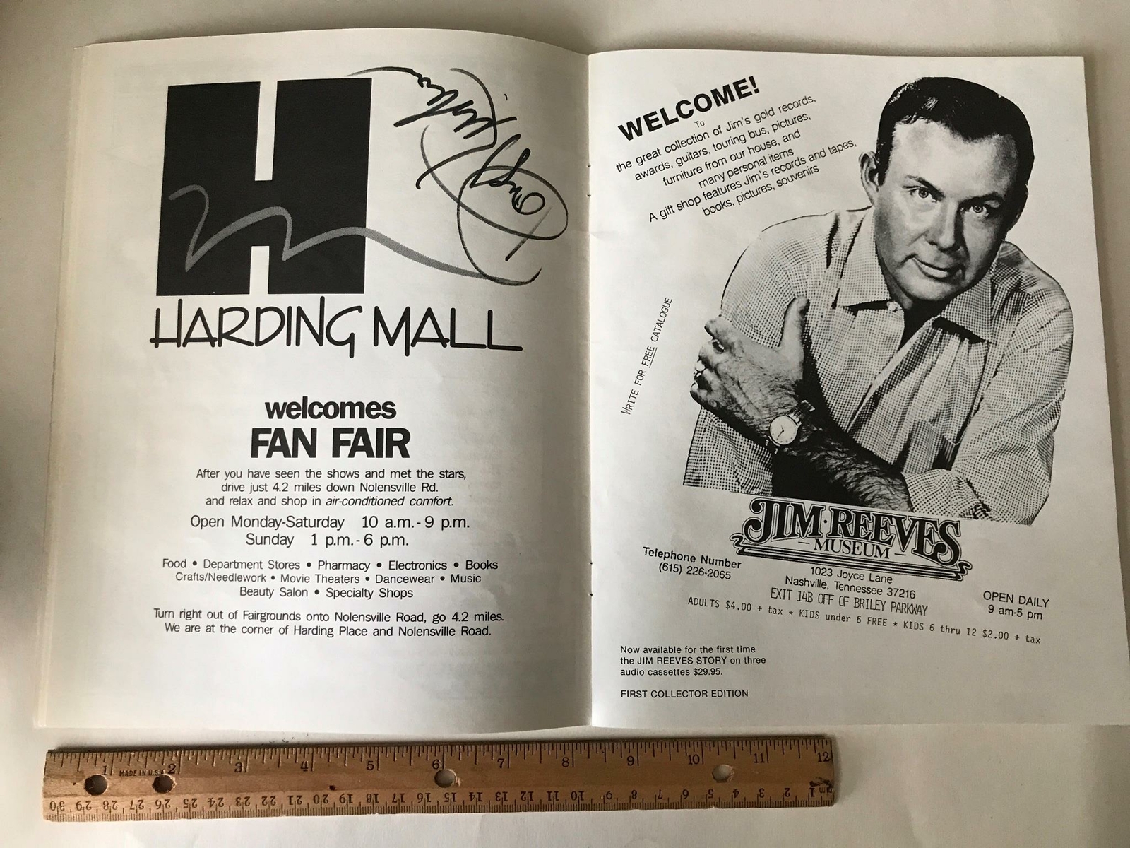 Vtg 1990 Country Music Stars Grand Ole Opry 30+ Signed Fair Program Nashville TN