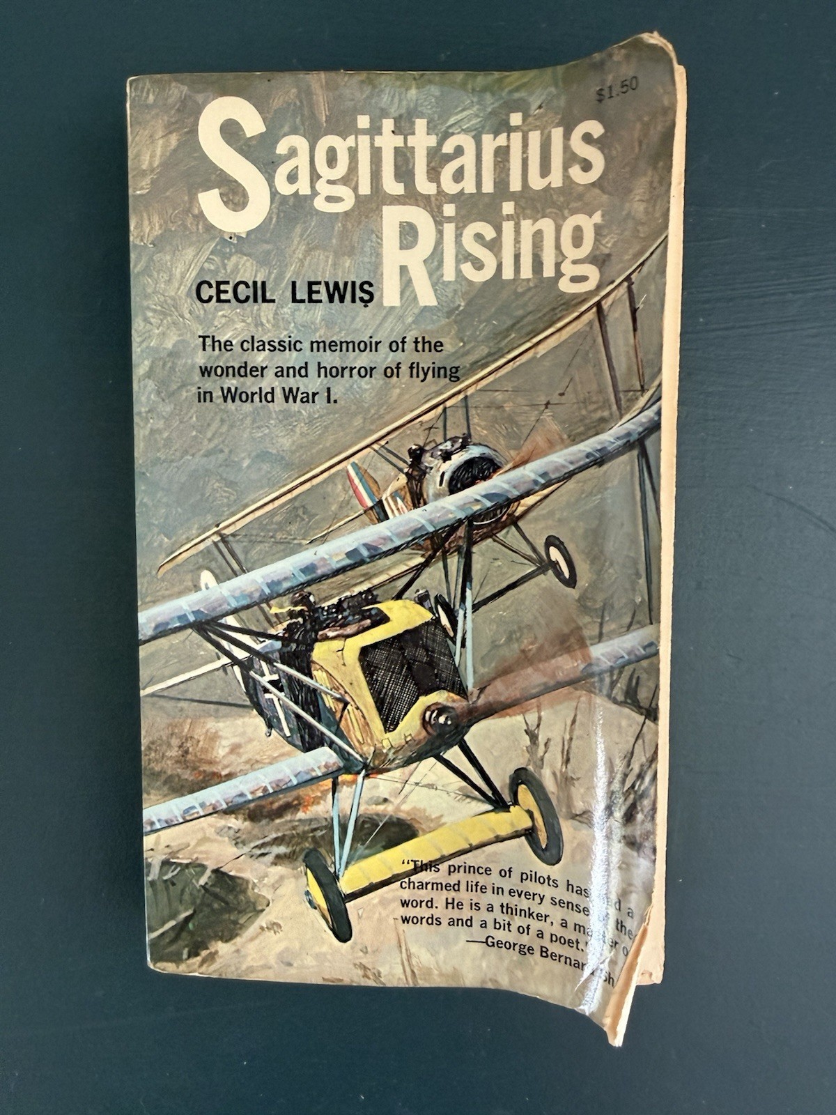 Sagittarius Rising by Cecil Lewis – World War I Flying Memoir – 1970 Edition