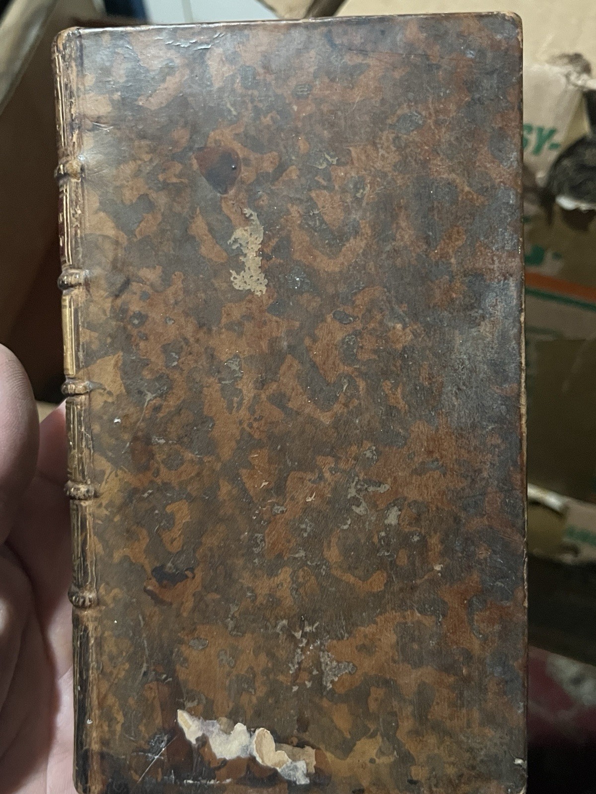 Peuple de Dies Volume 7 Or Tomvii made in 1753-Antique Book Good Condition Book