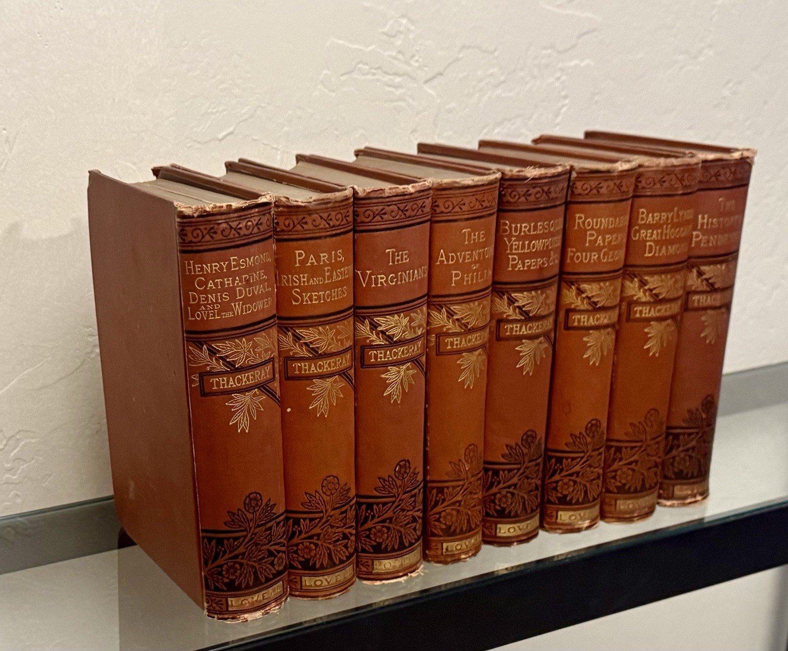 Thackeray’s Works by William Makepeace Thackeray 1880 / 8 Volumes / Antique