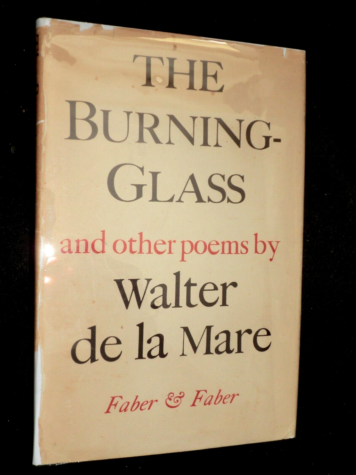 The Burning Glass and Other Poems (1955-1st) Walter De La Mare – Poetry HB/DJ