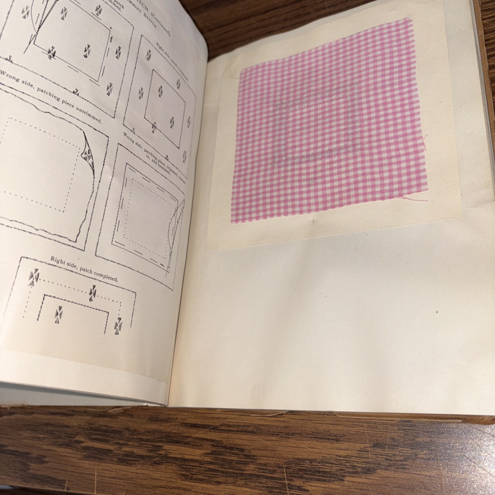Graded Course in Sewing for Elementary Schools Scrapbook Sampler Vintage Samples