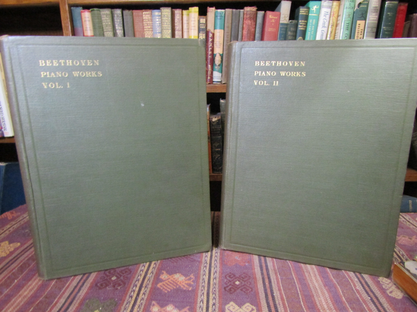 Ca 1901 BEETHOVEN’S PIANO WORKS Rare 7 Vol Set Music Scores Leipzig C. F. Peters