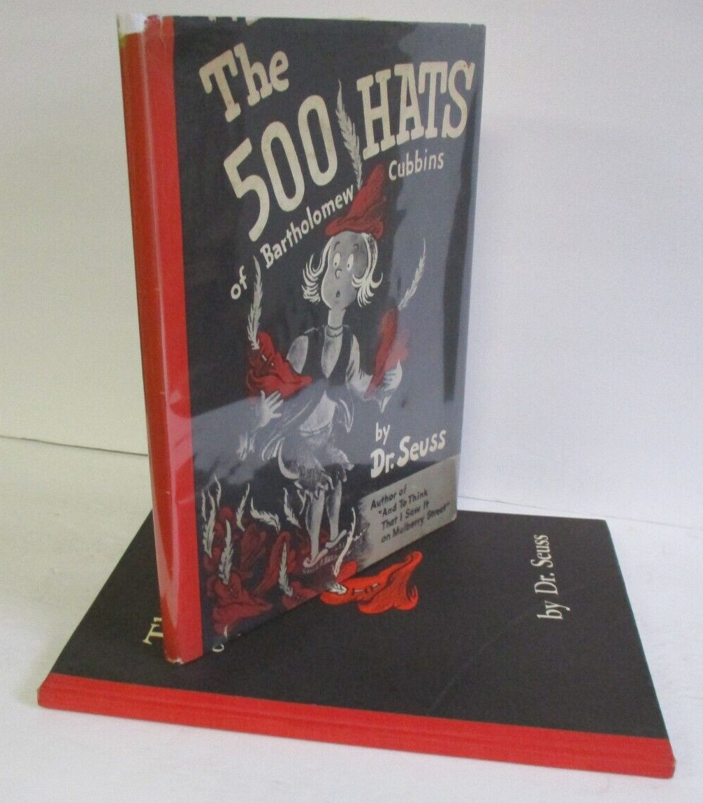 500 HATS OF BARTHOLOMEW CUBBINS by Dr. Seuss, Early Copy in DJ