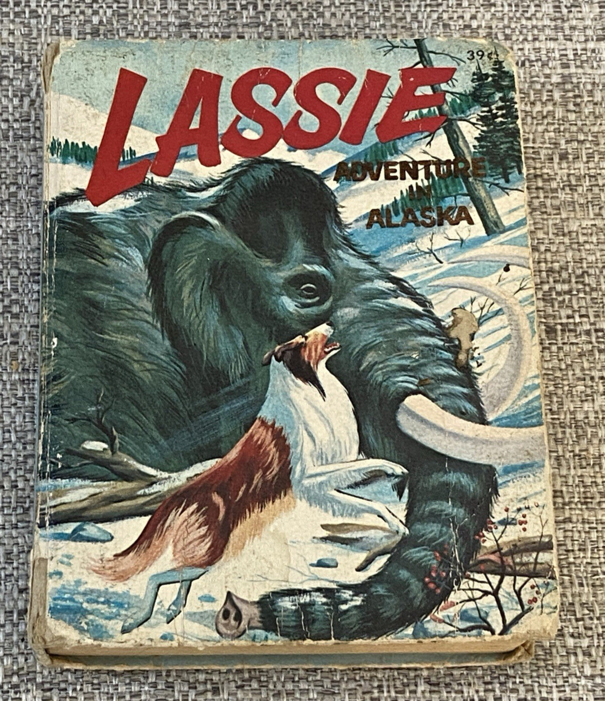 VTG 1967 Lassie Adventures in Alaska George S. Elrick Whitman Little Big Book