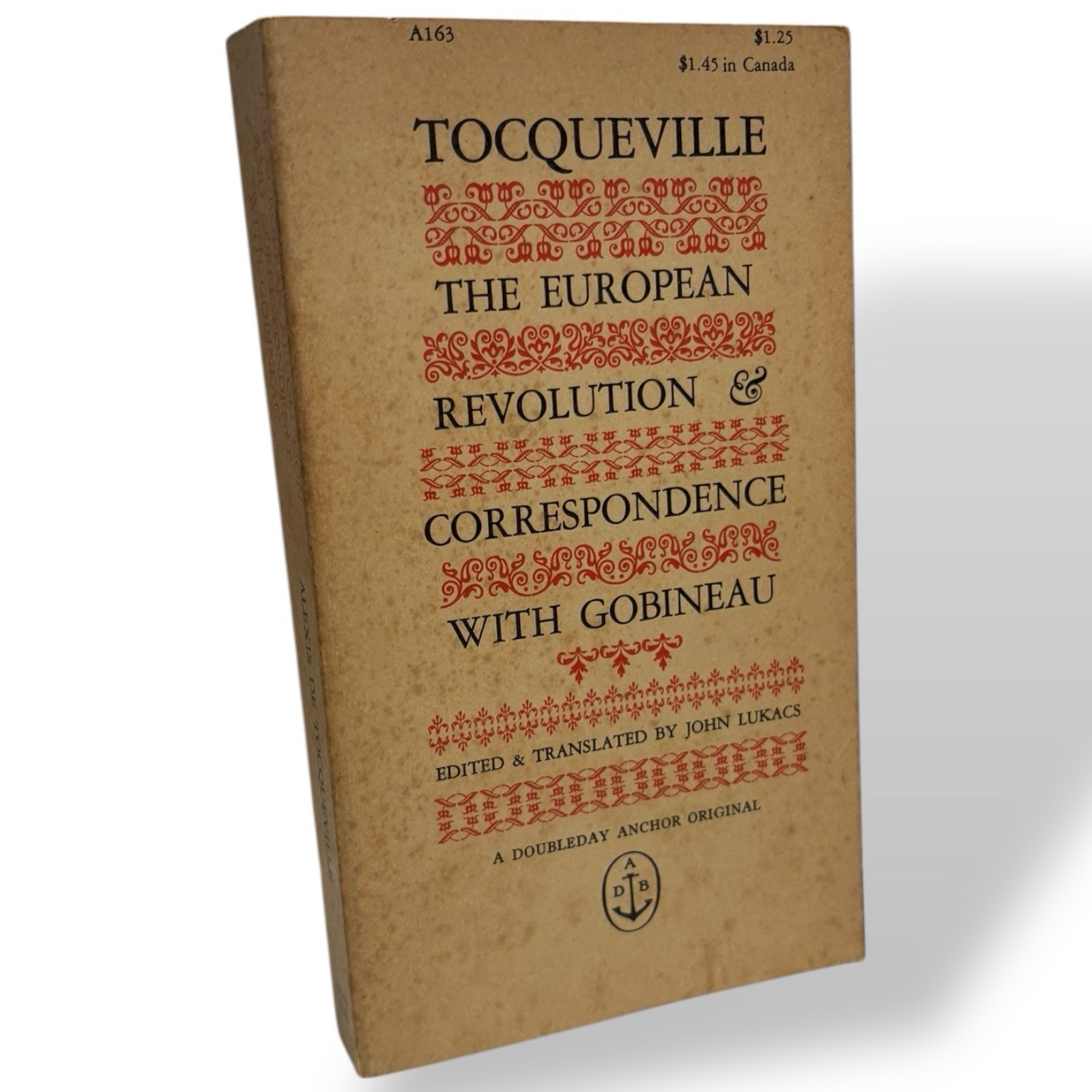 Old Regime and the French Revolution by Alexis De Tocqueville 1955 1st Printing