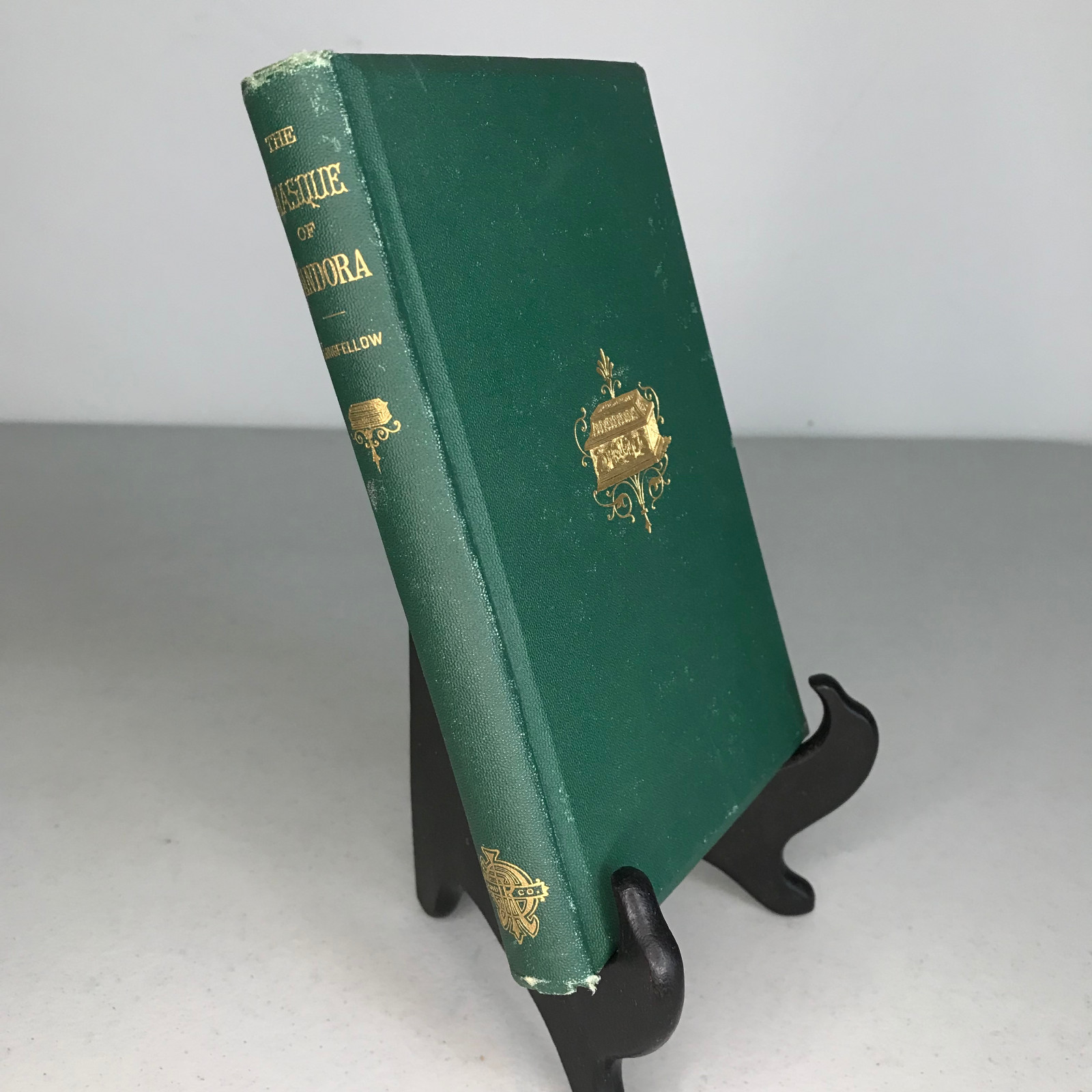 1875 1st Ed. The Masque of Pandora & Other Poems – Longfellow, Green Gilt