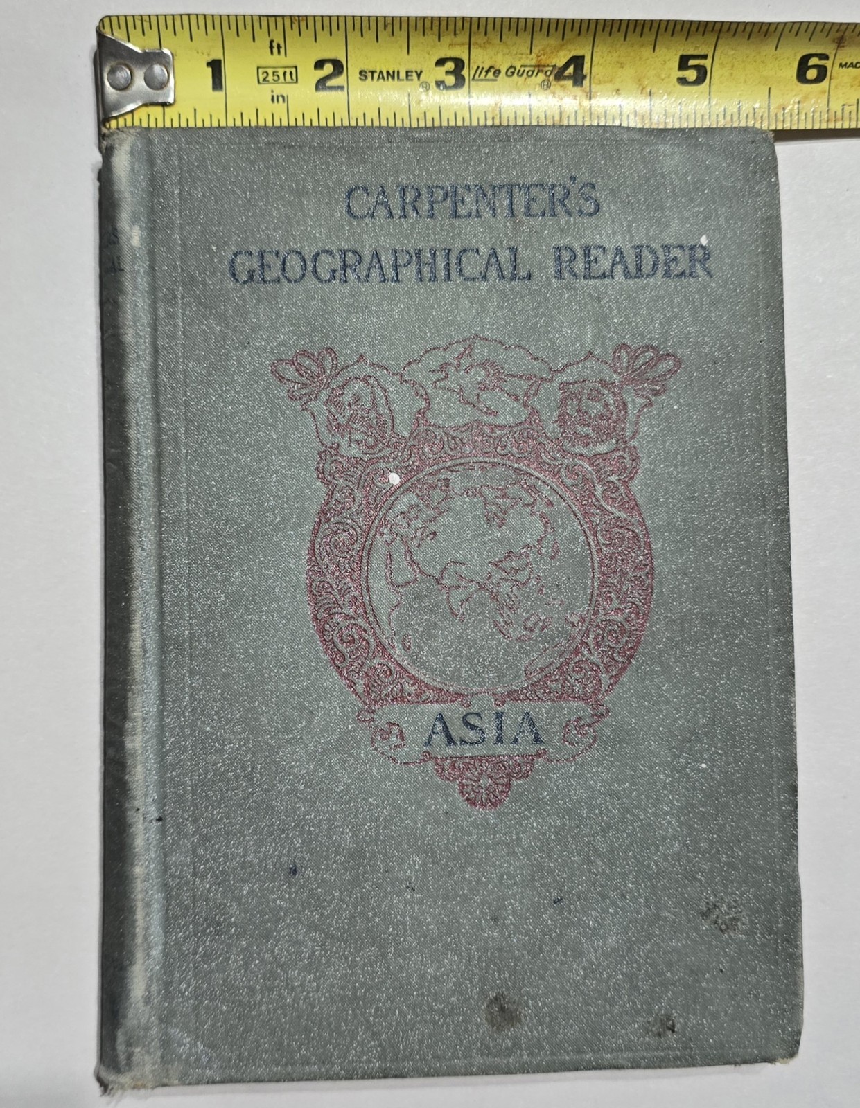 1897 Carpenter’s Geographical Reader-ASIA American Book Company Vintage Antique