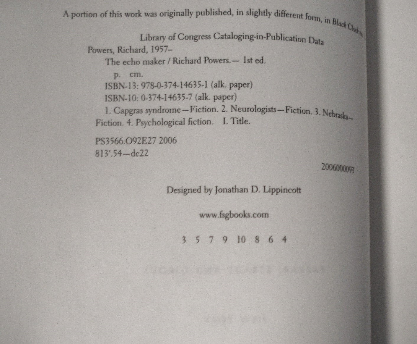 4 Richard Powers 1st Ed The Echo Maker Generosity Bewilderment Playground HCDJ