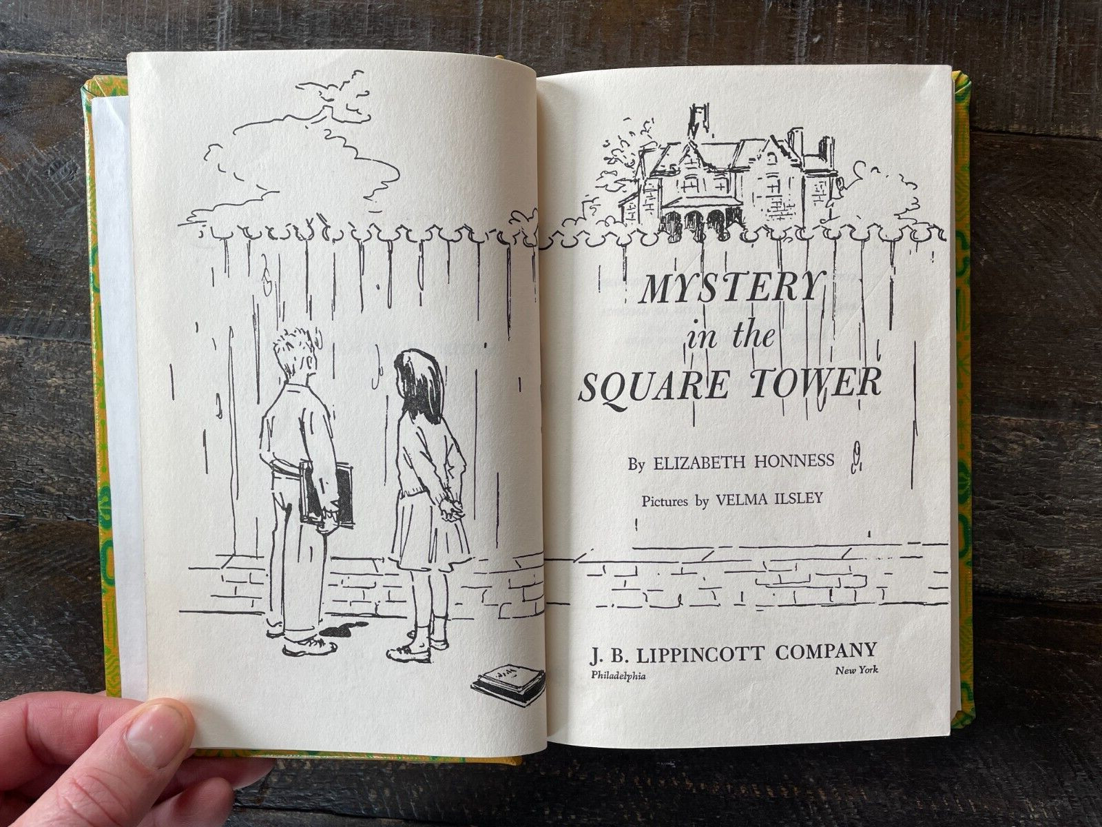 Mystery in The Square Tower, by Elizabeth Honness – 1957 – Library Binding HC