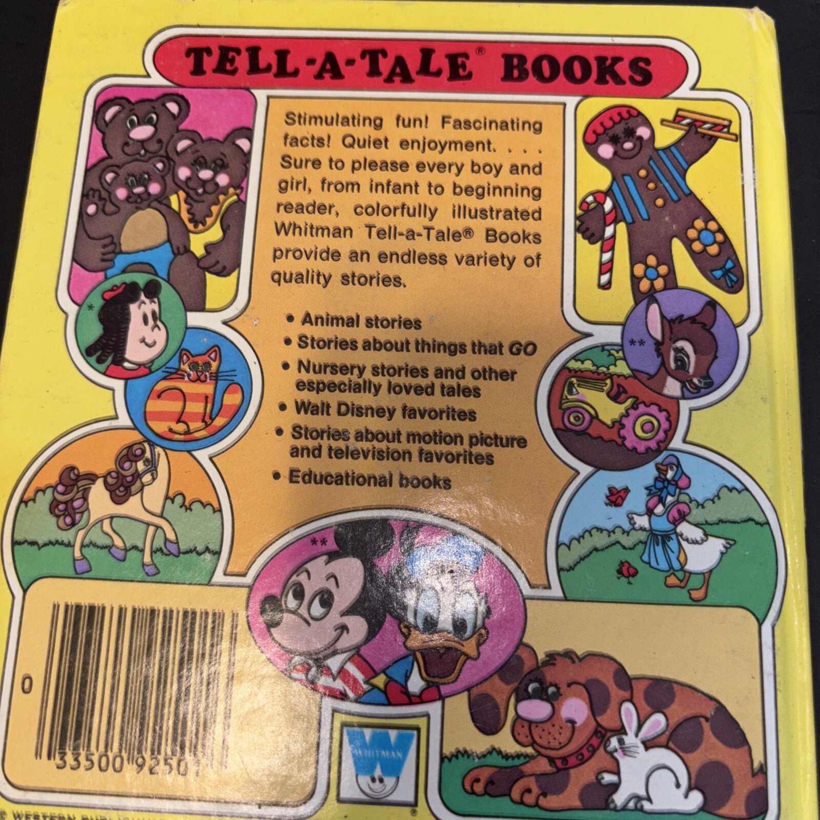 Lot Of 4 Vintage Tell A Tale Books ABC, Christmas, Cars And Trucks, Goby Goat